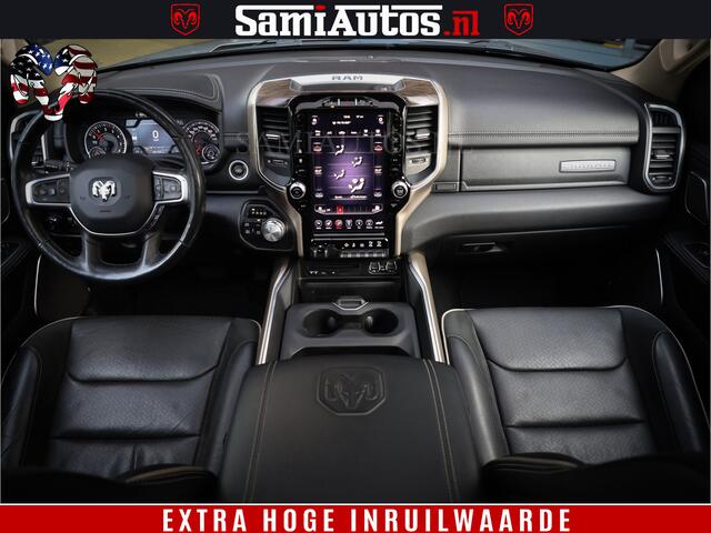 Dodge 1500 Ram Bom Vol | 5,7 V8 Hemi | Limited Wheels 22 inch | Luchtvering | Adaptive Cruise | Panoramadak | 360 Camera | Crew Cab | Dubbele Cabine | DC | 5 Persoons |