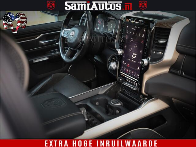 Dodge 1500 Ram Bom Vol | 5,7 V8 Hemi | Limited Wheels 22 inch | Luchtvering | Adaptive Cruise | Panoramadak | 360 Camera | Crew Cab | Dubbele Cabine | DC | 5 Persoons |