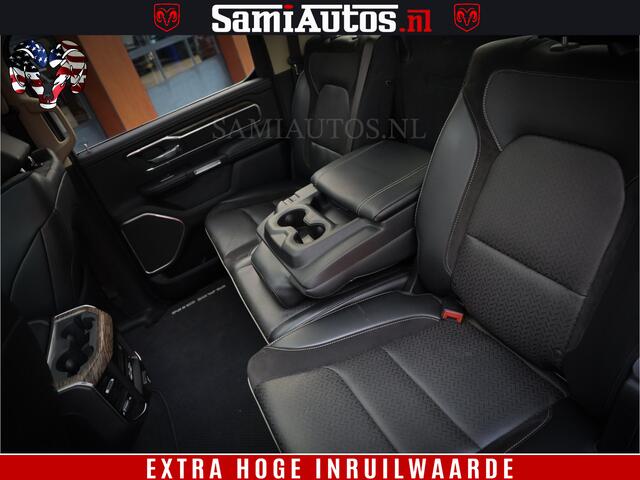 Dodge 1500 Ram Bom Vol | 5,7 V8 Hemi | Limited Wheels 22 inch | Luchtvering | Adaptive Cruise | Panoramadak | 360 Camera | Crew Cab | Dubbele Cabine | DC | 5 Persoons |