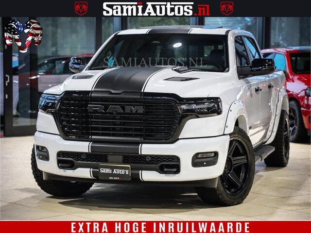 Dodge 1500 RAM GEEN MEERPRIJS | ALL IN | HELLCAT WHEELS | WIDE BODY | Laramie Night | 420Pk 636 Nn | Extra Groot Scherm + Passagiers Scherm | Comfortabele Dubbele Cabine met Royale 5 Zitplaatsen | Nu Leverbaar uit Voorraad | Voorraad Nr 2223 - 5047