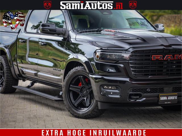 Dodge 1500 RAM Night Premium | Full Option | De Meest Luxe Pick-Up in zijn Klasse | Comfortabele Dubbele Cabine met Royale 5 Zitplaatsen | BPM vrij | Nu Leverbaar uit Voorraad | Voorraad Nr 2287 - 3384