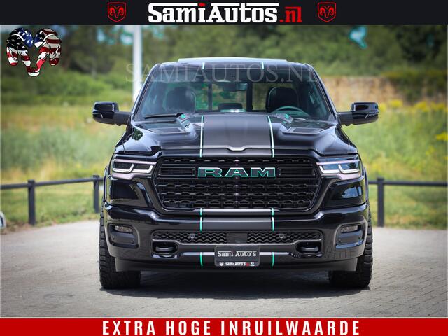 Dodge 1500 Ram Limited Night H.O 540HP 706Nm | Massage + Full Option | De Meest Luxe en Volle Pick-Up in zijn Klasse | Comfortabele Dubbele Cabine met Royale 5 Zitplaatsen | BPM vrij | Nu Leverbaar uit Voorraad | Voorraad Nr 2370 - 5411