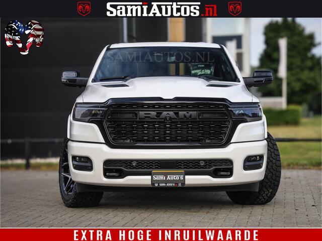 Dodge 1500 Ram Limited Night High Output 540HP 706Nm | Massage + Full Option | De Meest Luxe en Volle Pick-Up in zijn Klasse | Comfortabele Dubbele Cabine met Royale 5 Zitplaatsen | BPM vrij | Nu Leverbaar uit Voorraad | Voorraad Nr 2351 - 7478