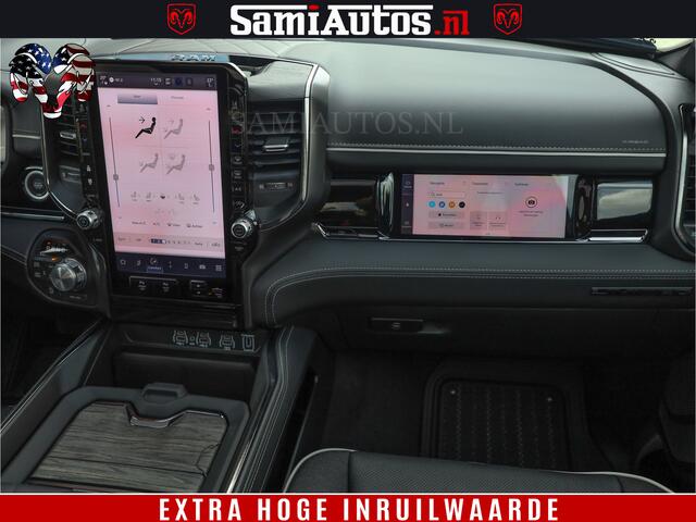 Dodge 1500 Ram Limited SPORT H.O 540HP 706Nm | Massage + Full Option | De Meest Luxe en Volle Pick-Up in zijn Klasse | Comfortabele Dubbele Cabine met Royale 5 Zitplaatsen | BPM vrij | Nu Leverbaar uit Voorraad | Voorraad Nr 2331