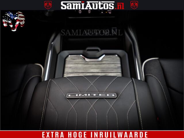 Dodge 1500 Ram 1500 Limited Night High Output 540HP 706Nm | Massage + Full Option | De Meest Luxe en Volle Pick-Up in zijn Klasse | Comfortabele Dubbele Cabine met Royale 5 Zitplaatsen | BPM vrij | Nu Leverbaar uit Voorraad | Voorraad Nr 2298 - 7479