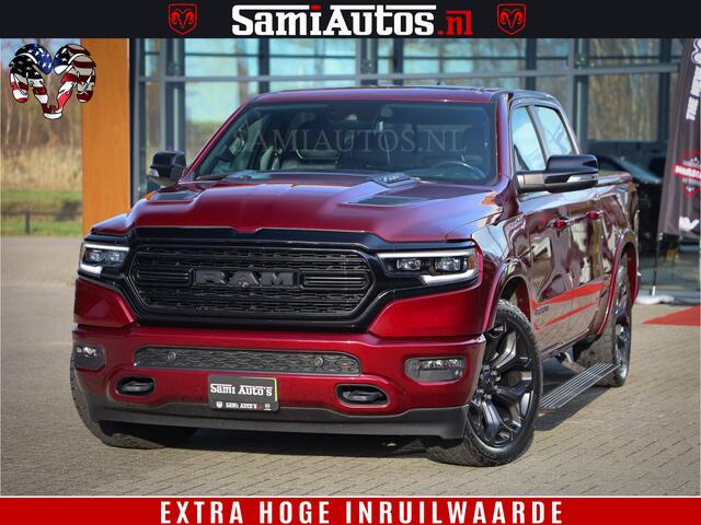 Dodge 1500 Ram Limited Night | Hemi 5.7 V8 4x4 | BOM VOL | Delmonico Red | Top Staat | Crew Cab | Dubbele Cabine | DC | 5 Persoons |