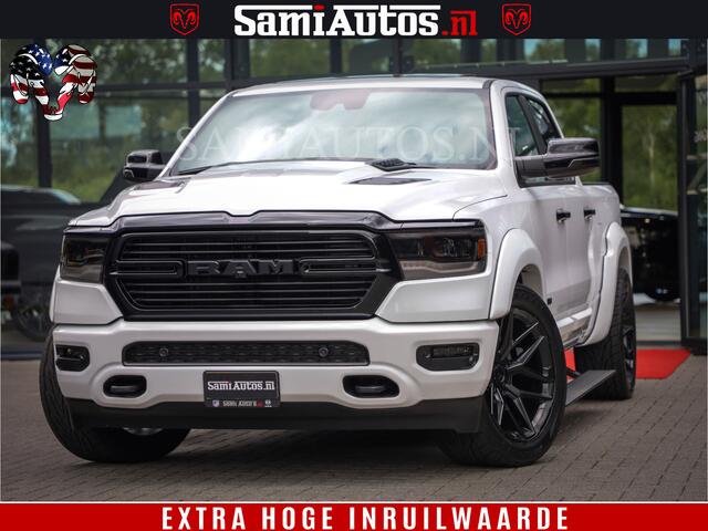 Dodge 1500 Ram Laramie Sport | V8 5,7 402 HP | Krachtige Hemi | Panorama Dak | 12' Scherm | Comfortabele Dubbele Cabine met Royale 5 Zitplaatsen | BPM vrij | Nu Leverbaar uit Voorraad | Voorraad Nr 2527-641273