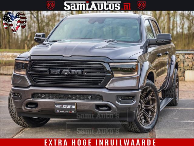 Dodge 1500 Ram Laramie Sport 5.7 V8 HEMI 402PK 4x4 | Panorama dak | 12' Scherm |Granite Crystal Metallic | Crew Cab | 5 Persoons | Dubbele Cabine | DC | VOORRAAD NR 2524 - 41249 |