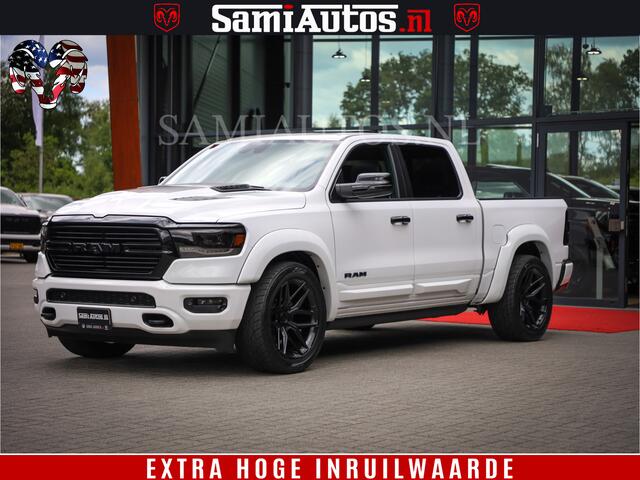 Dodge 1500 Ram Laramie Sport | V8 5,7 402 HP | Krachtige Hemi | Panorama Dak | 12' Scherm | Comfortabele Dubbele Cabine met Royale 5 Zitplaatsen | BPM vrij | Nu Leverbaar uit Voorraad | Voorraad Nr 2526-41272