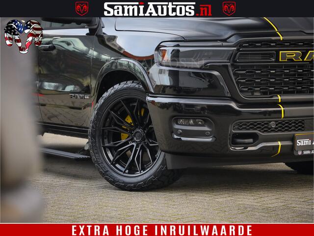 Dodge 1500 Ram Limited Night H.O 540HP 706Nm | Massage + Full Option | De Meest Luxe en Volle Pick-Up in zijn Klasse | Comfortabele Dubbele Cabine met Royale 5 Zitplaatsen | BPM vrij | Nu Leverbaar uit Voorraad | Voorraad Nr 2295 - 8559