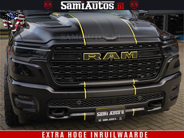 Dodge 1500 Ram Limited Night H.O 540HP 706Nm | Massage + Full Option | De Meest Luxe en Volle Pick-Up in zijn Klasse | Comfortabele Dubbele Cabine met Royale 5 Zitplaatsen | BPM vrij | Nu Leverbaar uit Voorraad | Voorraad Nr 2295 - 8559