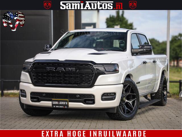Dodge 1500 Ram Limited Night High Output 540HP 706Nm | Massage + Full Option | De Meest Luxe en Volle Pick-Up in zijn Klasse | Comfortabele Dubbele Cabine met Royale 5 Zitplaatsen | BPM vrij | Nu Leverbaar uit Voorraad | Voorraad Nr 2352 - 7649