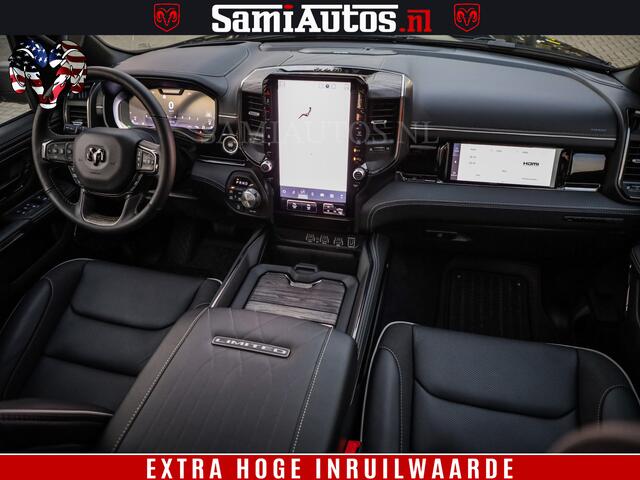 Dodge 1500 Ram Limited Night H.O 540HP 706Nm | Massage + Full Option | De Meest Luxe en Volle Pick-Up in zijn Klasse | Comfortabele Dubbele Cabine met Royale 5 Zitplaatsen | BPM vrij | Nu Leverbaar uit Voorraad | Voorraad Nr 2370 - 5411