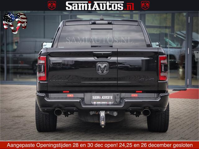 Dodge 1500 Ram LIMITED NIGHT | FEUL WHEELS | BOM VOL | 5.7 V8 4x4 | TOP STAAT | DUBBELE CABINE | MWK | XB9 | HUD | Deze RAM is momenteel in gebruik door ons. Gelieve ons te informeren indien u de pick-up wenst te bezichtigen.
