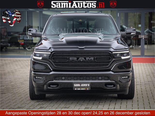Dodge 1500 Ram LIMITED NIGHT | FEUL WHEELS | BOM VOL | 5.7 V8 4x4 | TOP STAAT | DUBBELE CABINE | MWK | XB9 | HUD | Deze RAM is momenteel in gebruik door ons. Gelieve ons te informeren indien u de pick-up wenst te bezichtigen.