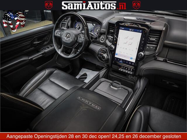 Dodge 1500 Ram LIMITED NIGHT | FEUL WHEELS | BOM VOL | 5.7 V8 4x4 | TOP STAAT | DUBBELE CABINE | MWK | XB9 | HUD | Deze RAM is momenteel in gebruik door ons. Gelieve ons te informeren indien u de pick-up wenst te bezichtigen.