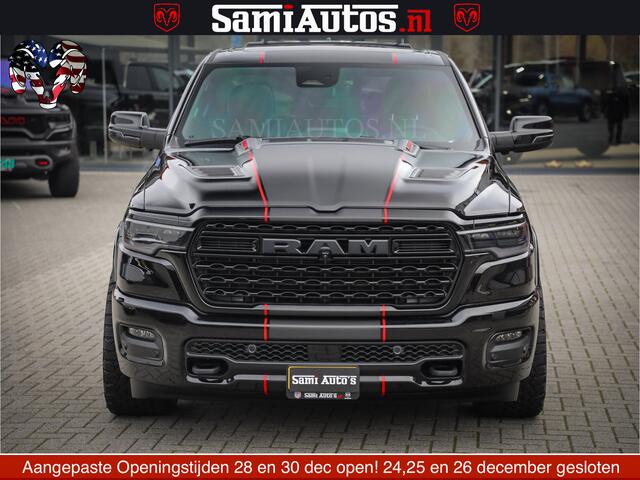 Dodge 1500 Ram Limited Night H.O 540HP 706Nm | Massage + Full Option | De Meest Luxe en Volle Pick-Up in zijn Klasse | Comfortabele Dubbele Cabine met Royale 5 Zitplaatsen | BPM vrij | Nu Leverbaar uit Voorraad | Voorraad Nr 2334 - 5409