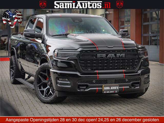 Dodge 1500 Ram Limited Night H.O 540HP 706Nm | Massage + Full Option | De Meest Luxe en Volle Pick-Up in zijn Klasse | Comfortabele Dubbele Cabine met Royale 5 Zitplaatsen | BPM vrij | Nu Leverbaar uit Voorraad | Voorraad Nr 2334 - 5409