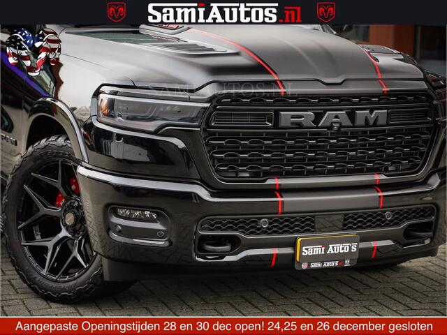 Dodge 1500 Ram Limited Night H.O 540HP 706Nm | Massage + Full Option | De Meest Luxe en Volle Pick-Up in zijn Klasse | Comfortabele Dubbele Cabine met Royale 5 Zitplaatsen | BPM vrij | Nu Leverbaar uit Voorraad | Voorraad Nr 2334 - 5409