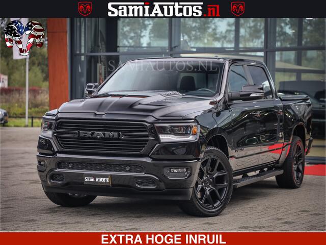 Dodge 1500 Ram SPORT BLACK EDITION | 4X4 5.7 V8 | VOL OPTIES | 360 CAMERA | APPLE CARPLAY | 3500KG | 22INCH NIGHT | FULL LED | ADAPTIVE CRUISE | MEMORY SEATS | LEDER | DUBBELE CABINE | CREWCAB