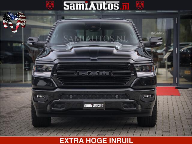 Dodge 1500 Ram SPORT BLACK EDITION | 4X4 5.7 V8 | VOL OPTIES | 360 CAMERA | APPLE CARPLAY | 3500KG | 22INCH NIGHT | FULL LED | ADAPTIVE CRUISE | MEMORY SEATS | LEDER | DUBBELE CABINE | CREWCAB