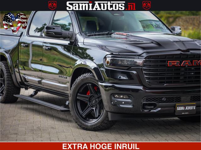 Dodge 1500 RAM Night Premium | Full Option | De Meest Luxe Pick-Up in zijn Klasse | Comfortabele Dubbele Cabine met Royale 5 Zitplaatsen | BPM vrij | Nu Leverbaar uit Voorraad | Voorraad Nr 2287 - 3384
