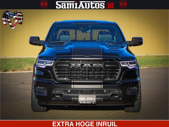 Dodge 1500 Ram Limited Night H.O 540HP 706Nm | Massage + Full Option | De Meest Luxe en Volle Pick-Up in zijn Klasse | Comfortabele Dubbele Cabine met Royale 5 Zitplaatsen | BPM vrij | Nu Leverbaar uit Voorraad | Voorraad Nr 2353 - 5412