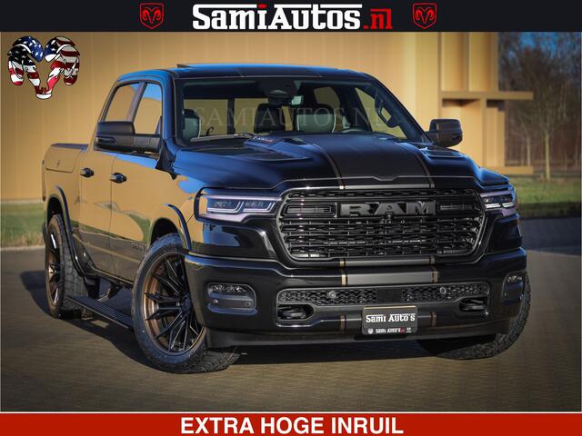 Dodge 1500 Ram Limited Night H.O 540HP 706Nm | Massage + Full Option | De Meest Luxe en Volle Pick-Up in zijn Klasse | Comfortabele Dubbele Cabine met Royale 5 Zitplaatsen | BPM vrij | Nu Leverbaar uit Voorraad | Voorraad Nr 2353 - 5412
