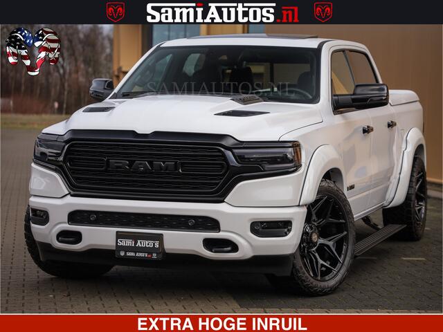 Dodge 1500 Ram Limited Night | 5.7 V8 Hemi Full Option | Comfortabele Dubbele Cabine met Royale 5 Zitplaatsen | De Meest Luxe en Volle Pick-Up in zijn Klasse | BPM vrij | Nu Leverbaar uit Voorraad | Voorraad Nr v45lpr
