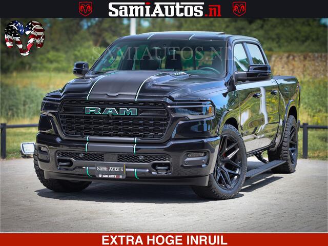 Dodge 1500 Ram Limited Night High Output 540HP 706Nm | Massage + Full Option | De Meest Luxe en Volle Pick-Up in zijn Klasse | Comfortabele Dubbele Cabine met Royale 5 Zitplaatsen | BPM vrij | Nu Leverbaar uit Voorraad | Voorraad Nr 2320 - 5138