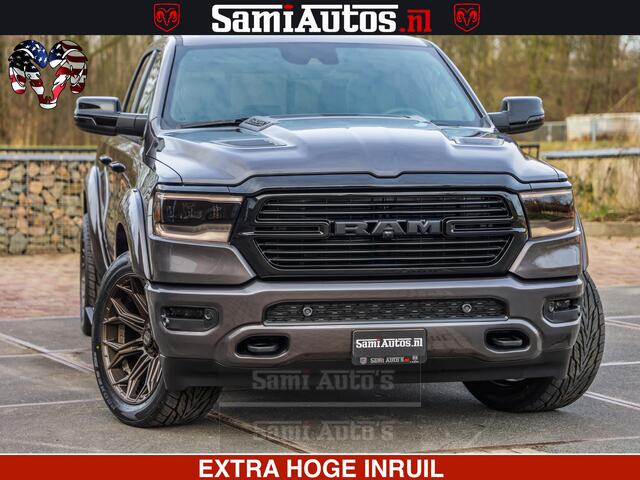 Dodge 1500 Ram Laramie Sport 5.7 V8 HEMI 402PK 4x4 | Panorama dak | 12' Scherm |Granite Crystal Metallic | Crew Cab | 5 Persoons | Dubbele Cabine | DC | VOORRAAD NR 2522 - 41248 |