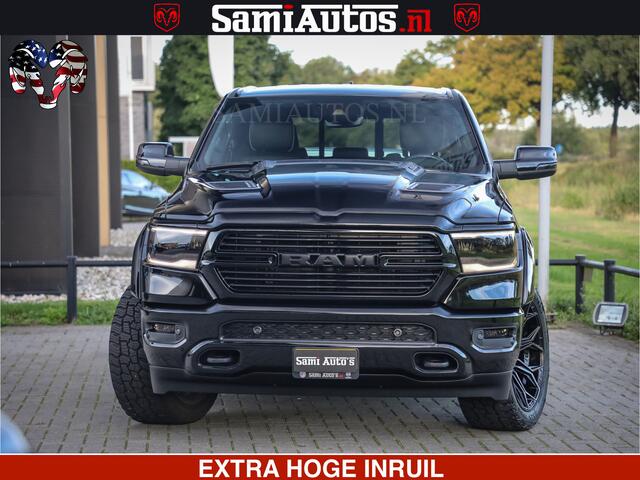 Dodge 1500 Ram Laramie Hemi 5.7 V8 4x4 Crew Cab DC | Panorama Dak | 12' Grootscherm | Comfortabele Dubbele Cabine met Royale 5 Zitplaatsen | Voorraad Nr 2521-41242