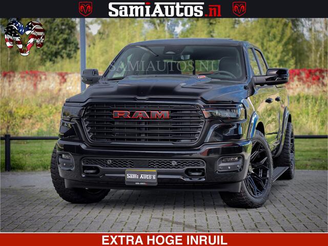 Dodge 1500 RAM Night Premium | Full Option | De Meest Luxe Pick-Up in zijn Klasse | Comfortabele Dubbele Cabine met Royale 5 Zitplaatsen | BPM vrij | Nu Leverbaar uit Voorraad | Voorraad Nr 2200 - 0886