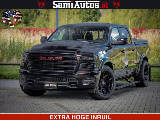 Dodge 1500 RAM Night Premium | Full Option | De Meest Luxe Pick-Up in zijn Klasse | Comfortabele Dubbele Cabine met Royale 5 Zitplaatsen | BPM vrij | Nu Leverbaar uit Voorraad | Voorraad Nr 2200 - 0886