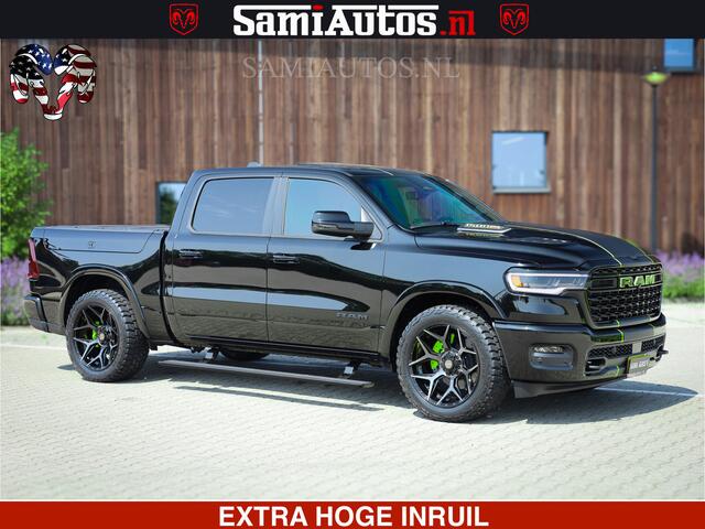 Dodge 1500 Ram Limited Night High Output 540HP 706Nm | Massage + Full Option | De Meest Luxe en Volle Pick-Up in zijn Klasse | Comfortabele Dubbele Cabine met Royale 5 Zitplaatsen | BPM vrij | Nu Leverbaar uit Voorraad | Voorraad Nr 2300 - 7689