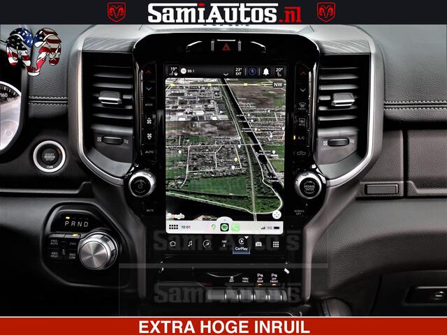 Dodge 1500 Ram Laramie Sport | HEMI 5.7 V8 4x4 | LPG | Grootscherm 12" | LARAMIE PERFORMANCE | ZWART | CREWCAB 5'7 | GRIJSKENTEKEN | DUBBELE CABINE | 5 Persoons | VOORRAAD NR 2528-641276