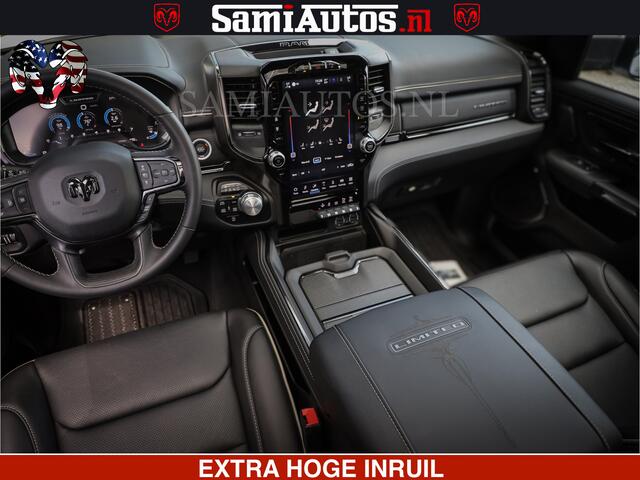 Dodge 1500 Ram Limited Night | 5.7 V8 Hemi Full Option | Comfortabele Dubbele Cabine met Royale 5 Zitplaatsen | De Meest Luxe en Volle Pick-Up in zijn Klasse | BPM vrij | Nu Leverbaar uit Voorraad | Voorraad Nr v45lpr