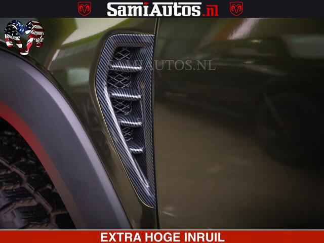 Dodge 1500 Ram TRX OLEA GREEN HELLCAT 6.2 V8 712PK | CARBON PACK | RODE STIKSELS | BOM VOL | 4PLAY WHEELS | DUBBELE CABINE | 5 PERSOONS DC | DE MOOISTE VAN NL |