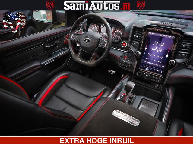 Dodge 1500 Ram TRX OLEA GREEN HELLCAT 6.2 V8 712PK | CARBON PACK | RODE STIKSELS | BOM VOL | 4PLAY WHEELS | DUBBELE CABINE | 5 PERSOONS DC | DE MOOISTE VAN NL |