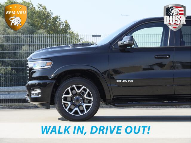 Dodge 1500 RAM | Laramie | Sport | Crew Cab | 4X4 | Panorama | 12-inch Touchscreen | Sport | BPM VRIJ Getoonde accessoires zijn verkrijgbaar tegen meerprijs
