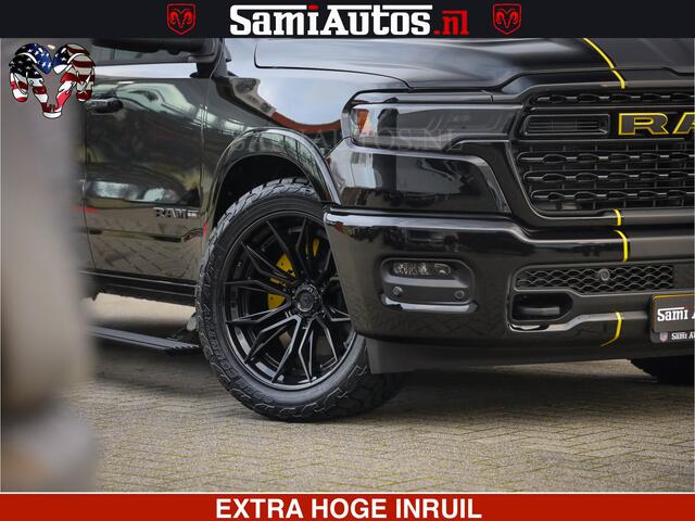 Dodge 1500 Ram Limited Night H.O 540HP 706Nm | Massage + Full Option | De Meest Luxe en Volle Pick-Up in zijn Klasse | Comfortabele Dubbele Cabine met Royale 5 Zitplaatsen | BPM vrij | Nu Leverbaar uit Voorraad | Voorraad Nr 2295 - 8559