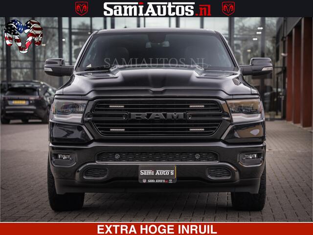 Dodge 1500 Ram SPORT 5.7 V8 HEMI | HUIF | 4x4 | OPEN UITLAAT KLEP | PANORAMA DAK | CREW CAB | 5 PERSOONS DUBBELE CABINE DC | GRIJSKENTEKEN |