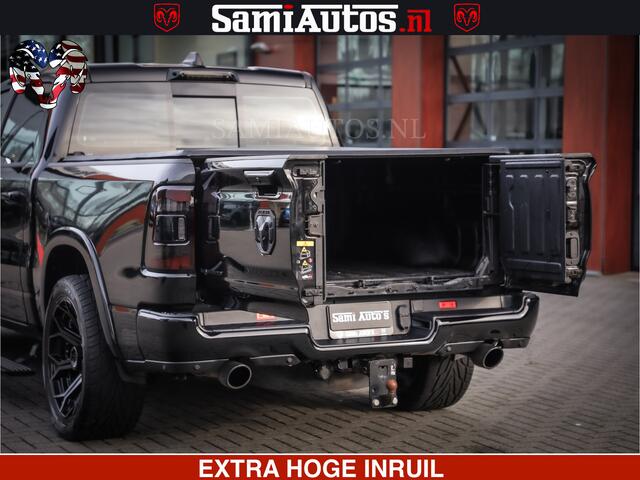Dodge 1500 Ram LIMITED BLACK OPS | 5.7 V8 402 PK HEMI | MEEST VOLLE EN LUXE UITVOERING | CREW CAB | DUBBELE CABINE DC 5 PERSOONS | CREW CAB 5 PERSOONS | DUBBELE CABINE DC | MEEST ROYALE EN COMFORTABELE BEDRIJFSAUTO | HEAD-UP | LUCHTVERING | RONDOM CAMERA | MWK KLEP 