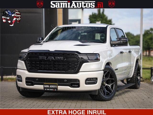 Dodge 1500 Ram Limited Night High Output 540HP 706Nm | Massage + Full Option | De Meest Luxe en Volle Pick-Up in zijn Klasse | Comfortabele Dubbele Cabine met Royale 5 Zitplaatsen | BPM vrij | Nu Leverbaar uit Voorraad | Voorraad Nr 2352 - 7649