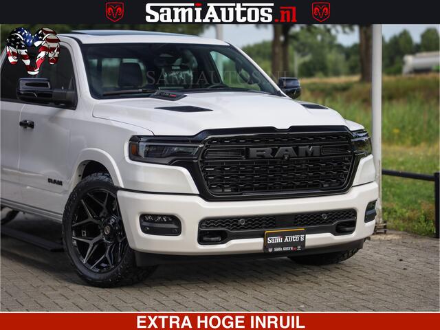 Dodge 1500 Ram Limited Night High Output 540HP 706Nm | Massage + Full Option | De Meest Luxe en Volle Pick-Up in zijn Klasse | Comfortabele Dubbele Cabine met Royale 5 Zitplaatsen | BPM vrij | Nu Leverbaar uit Voorraad | Voorraad Nr 2352 - 7649