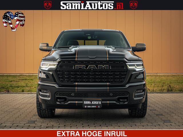 Dodge 1500 Ram Limited Night H.O 540HP 706Nm | Massage + Full Option | De Meest Luxe en Volle Pick-Up in zijn Klasse | Comfortabele Dubbele Cabine met Royale 5 Zitplaatsen | BPM vrij | Nu Leverbaar uit Voorraad | Voorraad Nr 2370 - 5411