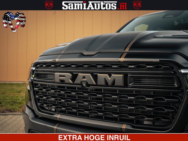 Dodge 1500 Ram Limited Night H.O 540HP 706Nm | Massage + Full Option | De Meest Luxe en Volle Pick-Up in zijn Klasse | Comfortabele Dubbele Cabine met Royale 5 Zitplaatsen | BPM vrij | Nu Leverbaar uit Voorraad | Voorraad Nr 2353 - 5412