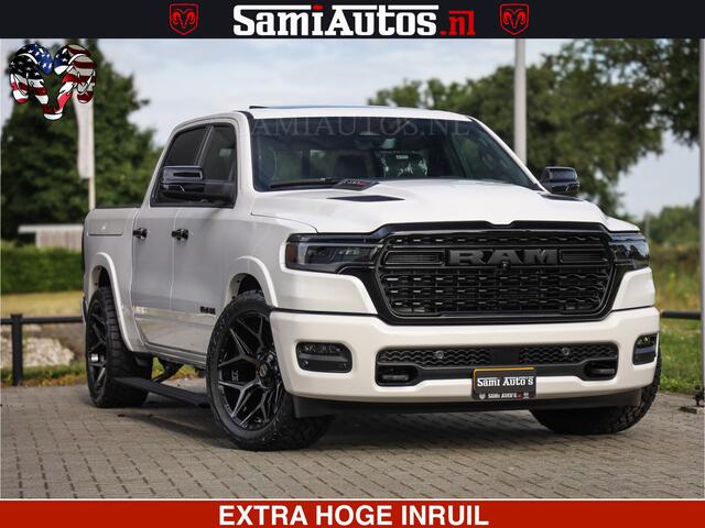 Dodge 1500 Ram 1500 Limited Night High Output 540HP 706Nm | Massage + Full Option | De Meest Luxe en Volle Pick-Up in zijn Klasse | Comfortabele Dubbele Cabine met Royale 5 Zitplaatsen | BPM vrij | Nu Leverbaar uit Voorraad | Voorraad Nr 2298 - 7479