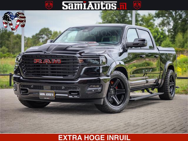 Dodge 1500 RAM Night Premium | Full Option | De Meest Luxe Pick-Up in zijn Klasse | Comfortabele Dubbele Cabine met Royale 5 Zitplaatsen | BPM vrij | Nu Leverbaar uit Voorraad | Voorraad Nr 2287 - 3384