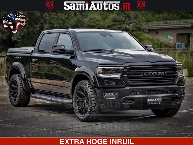 Dodge 1500 Ram LARAMIE SPORT | HEMI 5.7 V8 4x4 | LPG | Grootscherm 12" | LARAMIE PERFORMANCE | ZWART | CREWCAB 5'7 | GRIJSKENTEKEN | DUBBELE CABINE | 5 Persoons | VOORRAAD NR 2573 - 6545